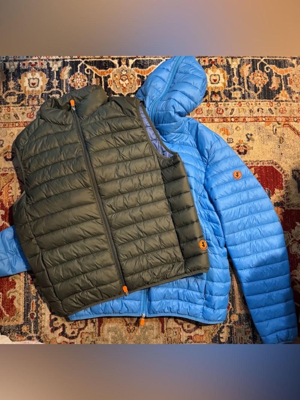 Save The Duck Jacket & Vest Combo Men’s Size Large Blue & Green